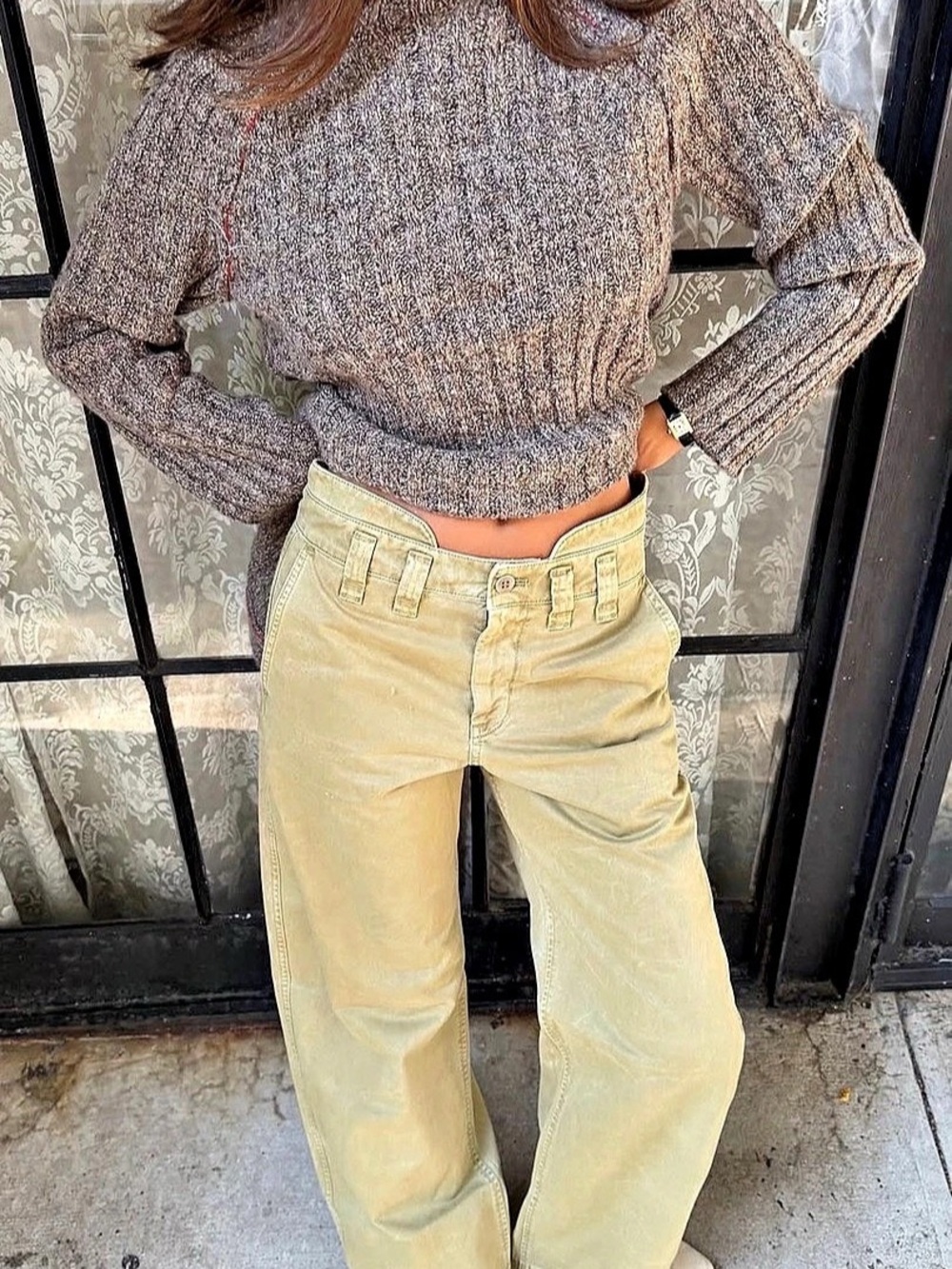 Eckhaus Latta × J.Crew double-waisted chino pant